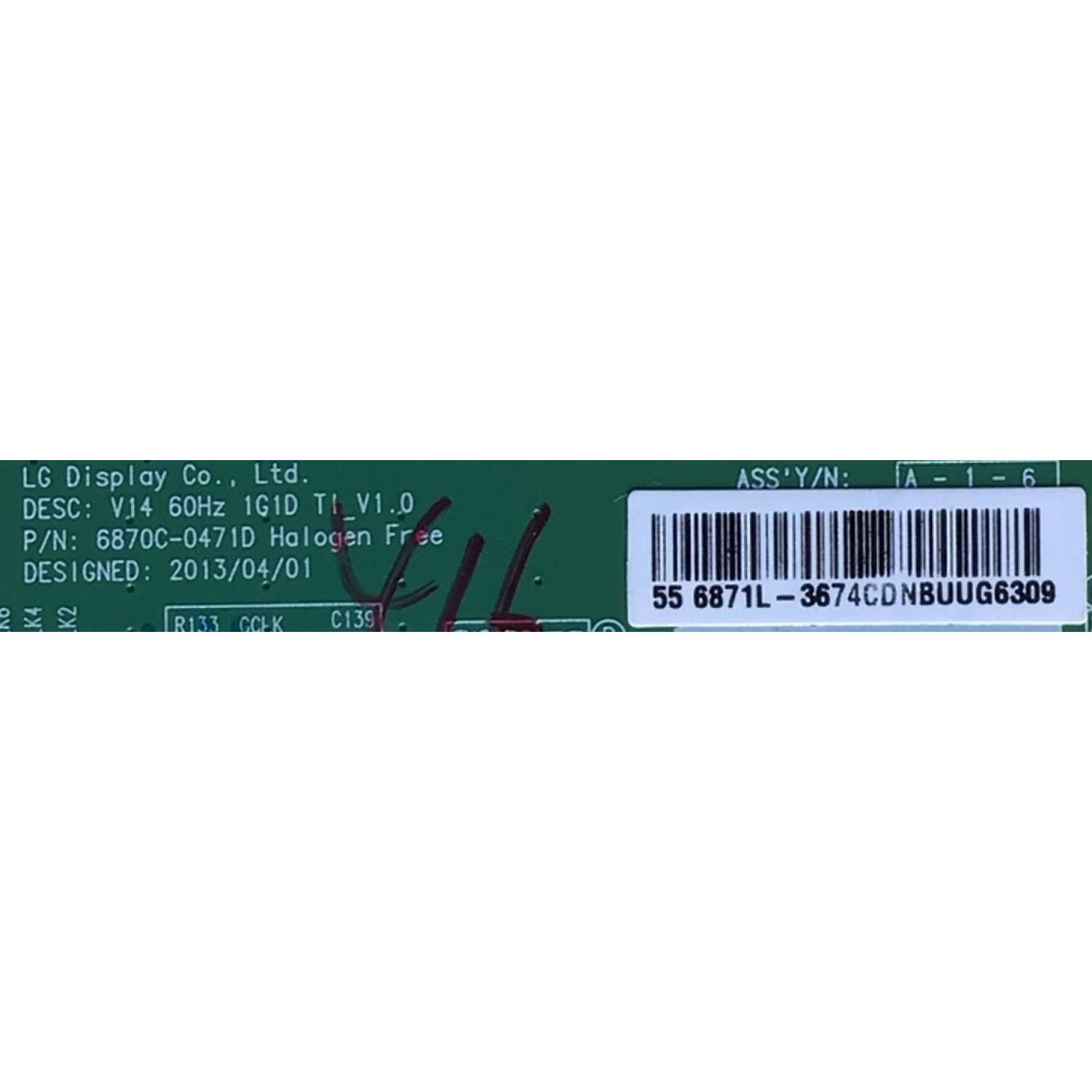 KIT DE TARJETAS PARA TV VIZIO / NUMERO DE PARTE MAIN 5576Q01002G / T-CON 6871L-3674C / DRIVER 5576Q02001G / FUENTE 056041671071 / PANEL TPT500U1-QVN02.A REV:S001B / DISPLAY LC550DUJ (SG)(E3) / MODELO E550I-B2E LWZJPPDQ - Imagen 4